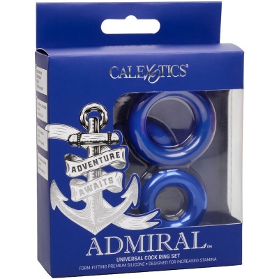 CalExotics Admiral Cock Ring Set Blue - image 4
