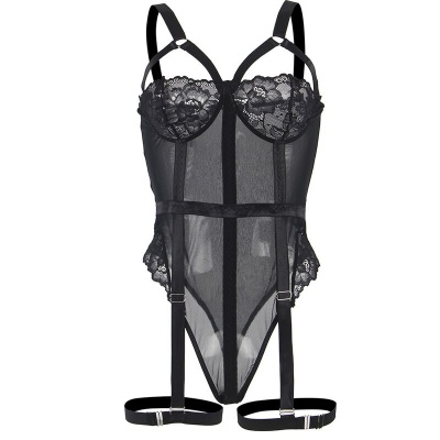 Subblime Teddy with Garter Strap Detail Black S/M - image 7