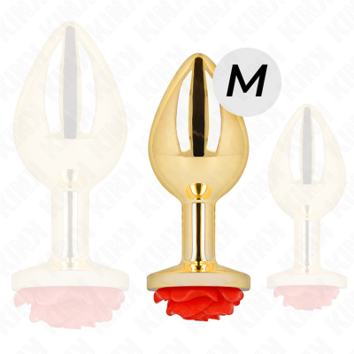 Kink Gold Rose Red Anal Plug Medium - image 3