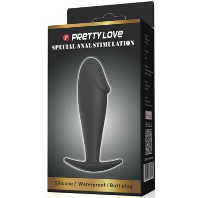 Anal Plug Silicone Penis Form Black - image 6