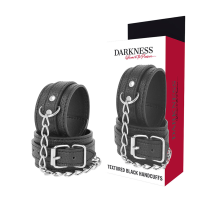 Darkness Black Textured Wrist Cuffs - image 1