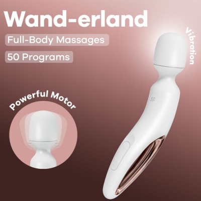 Satisfyer Wand-erland Vibrator Massager White - image 6