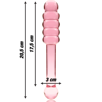 Nebula Series Model 20 Pink Glass Dildo 20.5cm - image 3