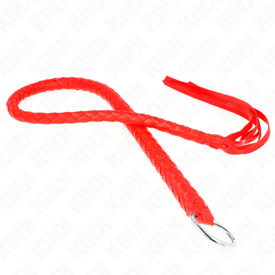 Kink Snake Whip with Red Hand Ring 65cm - image 2