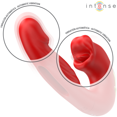 INTENSE Nathy Double Vibrator Sucking Mouth Red - image 6