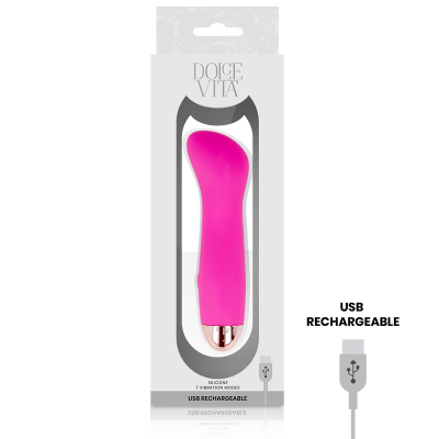 Dolce Vita One Rechargeable Vibrator Pink 7-Speed - image 4