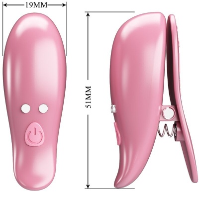 PRETTY LOVE Pretty Love Cailey Nipple Clamps 10 Vibrations Remote C... - image 5