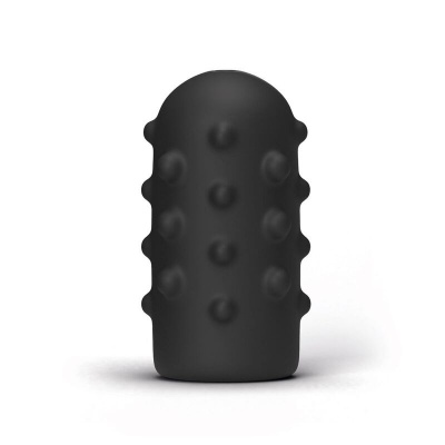 All Black Bumpy Masturbator, 17cm - image 3