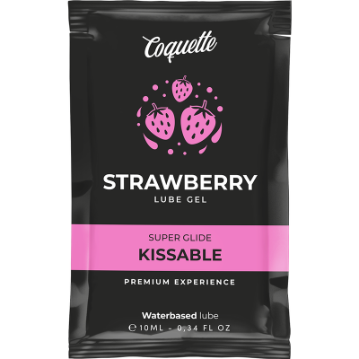 COQUETTE Strawberry Kissable Water-Based Lubricant Pocket 10 ML COQUETTE Strawberry Kissable Water-Based Lubricant Pocket 10 ML