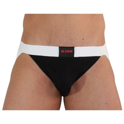 Burn 004 Jockstrap Shiny Black/White L - image 2