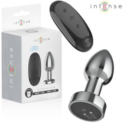 Intense Anal Plug Metal 10 Vibrations S with Remote - image 1