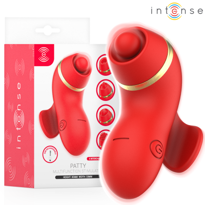 Intense - Patty Stimulator With 4 Heads, Suction, Tapping, Tickling...