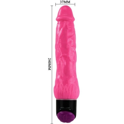 Baile Colorful Realistic Vibrator 24 cm Pink - image 2