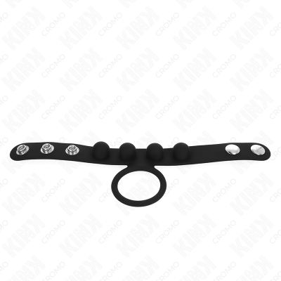 Kink Leather Penis Ring 3.5 CM With Pressure Closure 23 X 2 CM - image 3