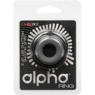 CalExotics Alpha Prolong Set of 2 Ring Grey - image 3