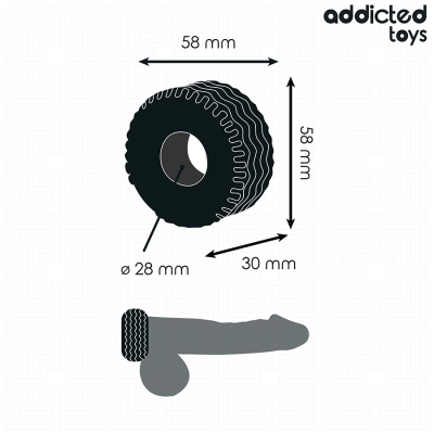 Addicted Toys Extra Thick Cock Ring - image 5