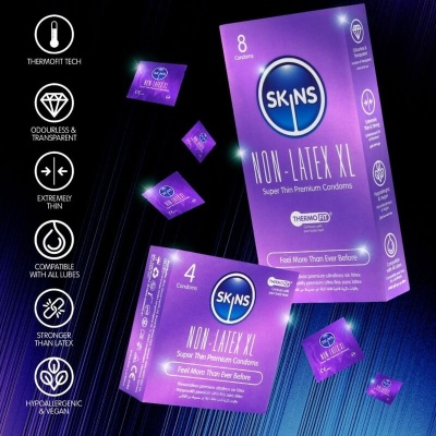 Skins Latex-Free Condoms XL 4-Pack - image 3