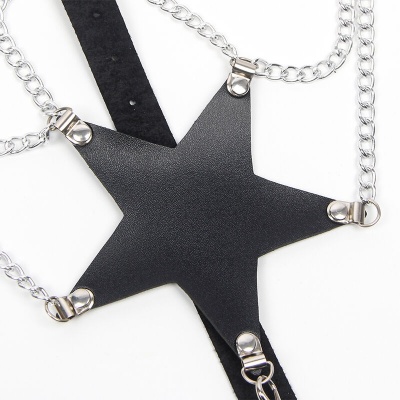 Subblime Leather Full Body Harness Star Shape - image 5