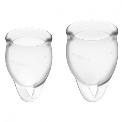 Satisfyer Feel Confident Cup Kit, Clear