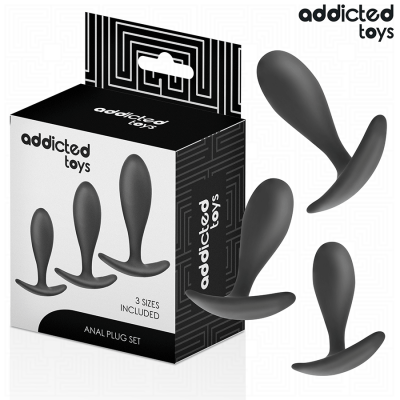Addicted Toys Set of 3 Anal Plug Silicone Model 2 - image 2