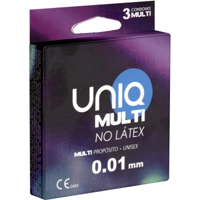 Uniq Multi Latex-Free Synthetic Condoms 3pk Uniq Multi Latex-Free Synthetic Condoms 3pk