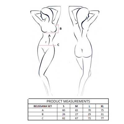 Passion Belissana Bra Thong Set Blue S/M - image 4