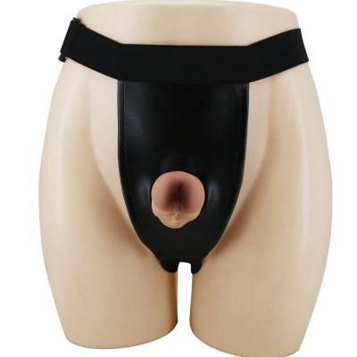 Pretty Love Harness Briefs with Dildo Brown - image 4