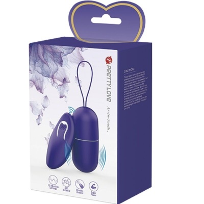 Pretty Love Arvin Violet Vibrating Egg Remote Control - image 7
