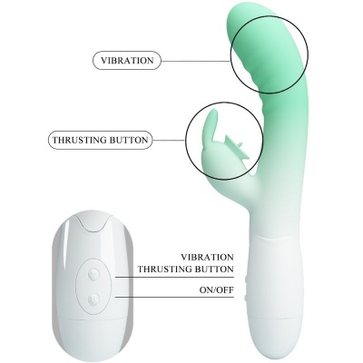 Pretty Love Cerberus Rabbit Vibrator 30 Functions Green - image 7