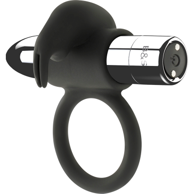 Black&Silver Burton Rechargeable Ring, 10 Vibration Modes - image 2