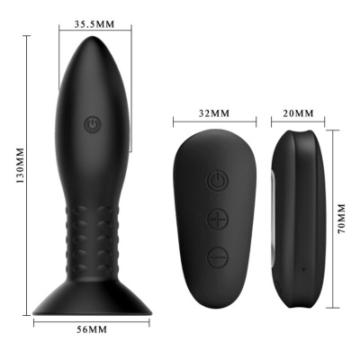 Mr Play Anal Plug with Rotating Balls, Remote - image 5