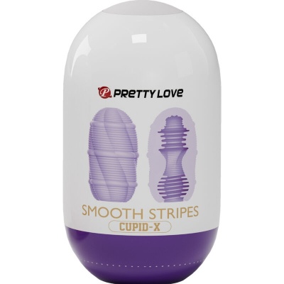 Pretty Love Smooth Stripes Cupid Masturbator Egg - image 5