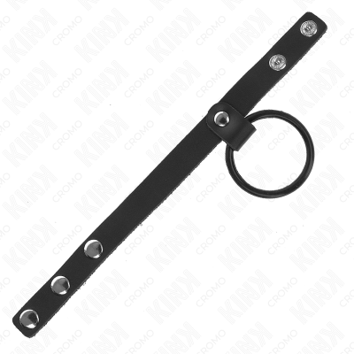 Kink Silicone Penis Ring 3.8 CM and Leather Ball Divider 22 X 1.5 CM - image 4