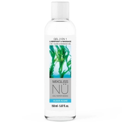 Mixgliss 2 In 1 Water Based Lubricant & Massage Gel Nuru Algae 150ml - image 1