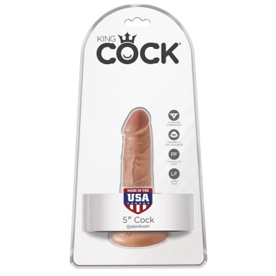 King Cock Realistic Penis 12cm Caramel - image 6