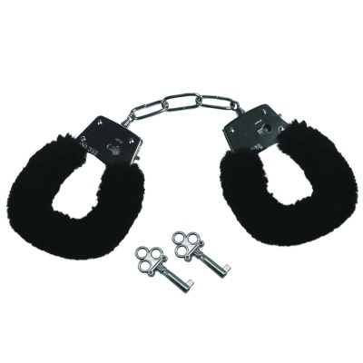 Sportsheets - Sex & Mischief Furry Handcuffs Black Foto van Sportsheets - Sex & Mischief Furry Handcuffs Black