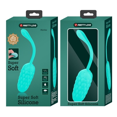 Pretty Love — Vibrating Egg With Aqua Green Rechargeable Marine Tex... - image 10