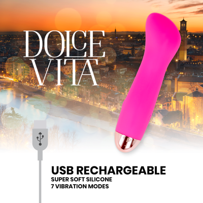 Dolce Vita One Rechargeable Vibrator Pink 7-Speed - image 5