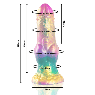 Iris Dildo With Rainbow Testicles - image 3