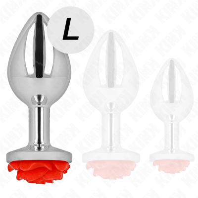 Kink Anal Plug Rose Red Large - image 3