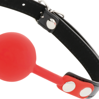 Darkness Red Silicone Ball Gag - image 3