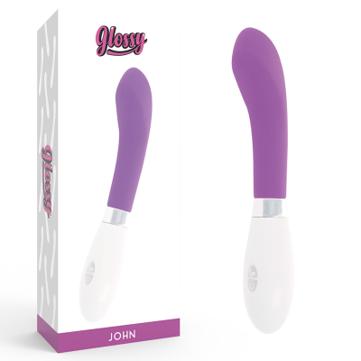 Glossy John Vibrator Purple - image 1