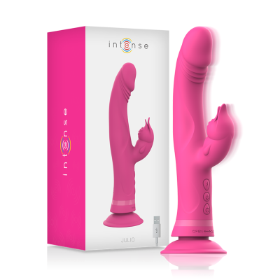 Intense Julio Rabbit Vibrator Pink Silicone