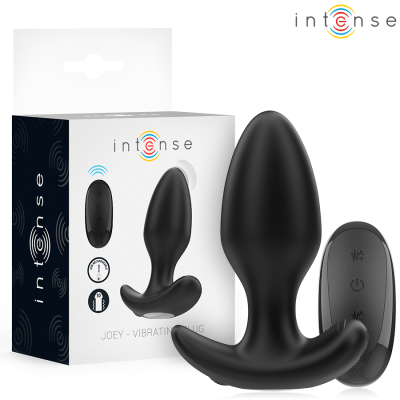 Intense Joey Anal Plug 10 Vibrations Black - image 1