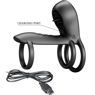 Pretty Love Jammy Penis Sheath 12 Vibrating Tongue - image 10