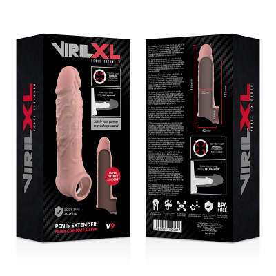 VirilXL Liquid Silicone Penis Extension V9, Natural - image 9
