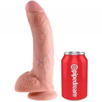 King Cock 9 Dildo Flesh Balls 22.9 CM - image 4