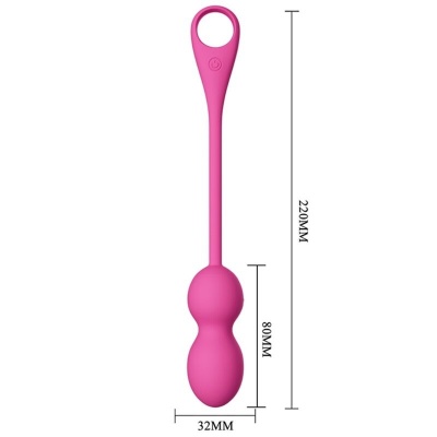 Pretty Love Elvira Pink Rechargeable Vibrating Balls - image 5