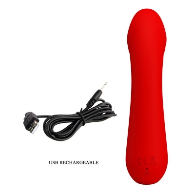 Pretty Love Cetus Rechargeable Vibrator Red - image 8