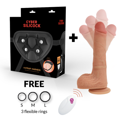 Cyber Silicock Mr Rick Remote Control Strap-On